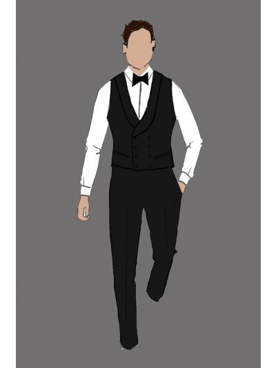 Uniform Pant Male Black (Rao's)