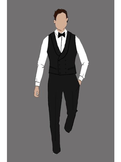Uniform Pant Male Black (Rao's)